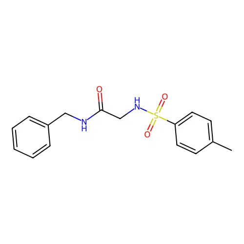 2-{[(4-methylphenyl)sulfonyl]amino}-N-benzylacetamide structure