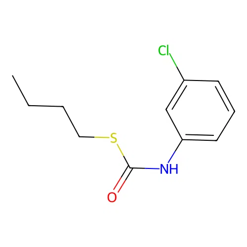 S-butyl 3-chlorophenylthiocarbamate structure