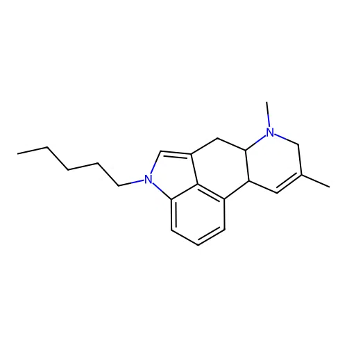 7,9-Dimethyl-4-pentyl-6,6a,8,10a-tetrahydroindolo[4,3-fg]quinoline structure
