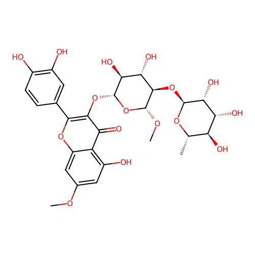 rhamnetin-3-O-neohesperidoside structure