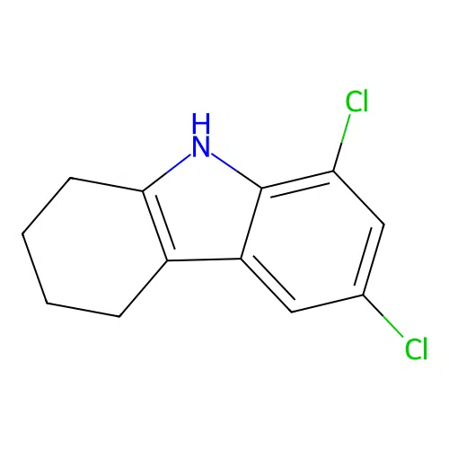 6,8-dichloro-2,3,4,9-tetrahydro-1H-carbazole structure