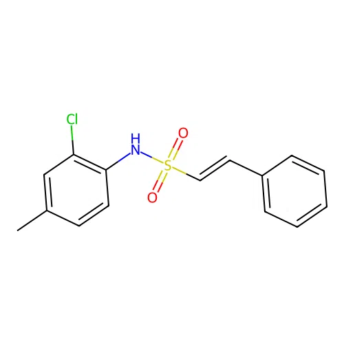 N-(2-chloro-4-methylphenyl)-2-phenylethene-1-sulfonamide structure