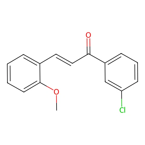 (2E)-1-(3-Chlorophenyl)-3-(2-methoxyphenyl)prop-2-en-1-one structure