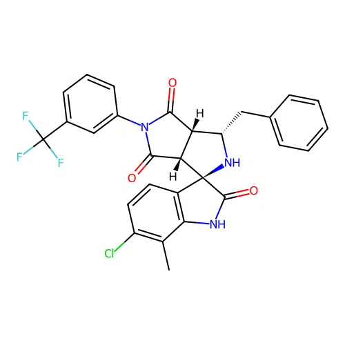 C28H21ClF3N3O3 structure
