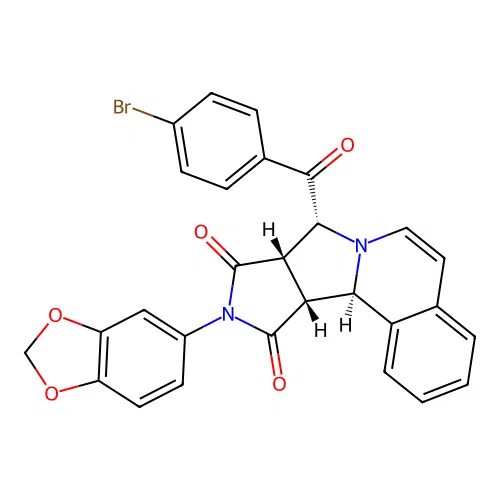 C28H19BrN2O5 structure