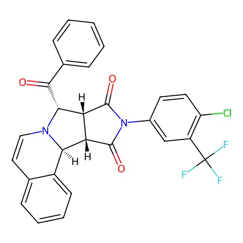 C28H18ClF3N2O3 structure