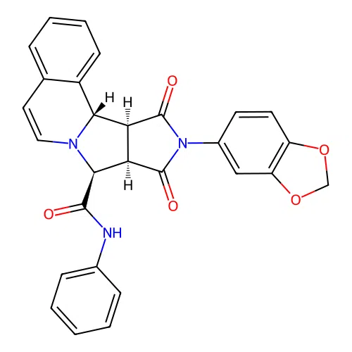 C28H21N3O5 structure