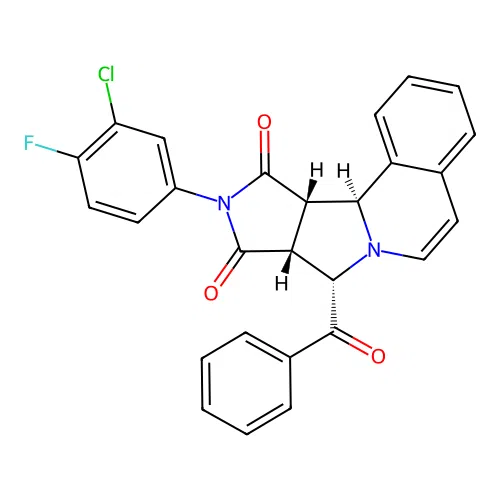 C27H18ClFN2O3 structure