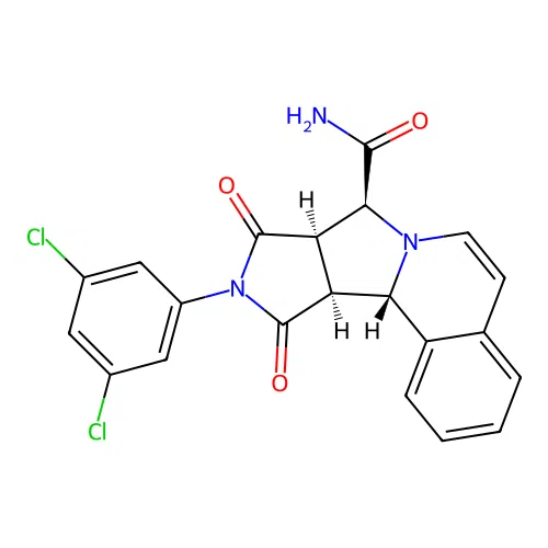 C21H15Cl2N3O3 structure