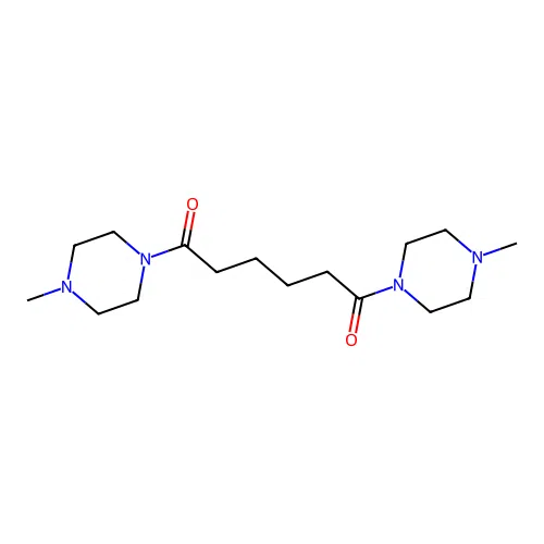 1,6-Bis(4-methylpiperazin-1-yl)hexane-1,6-dione structure