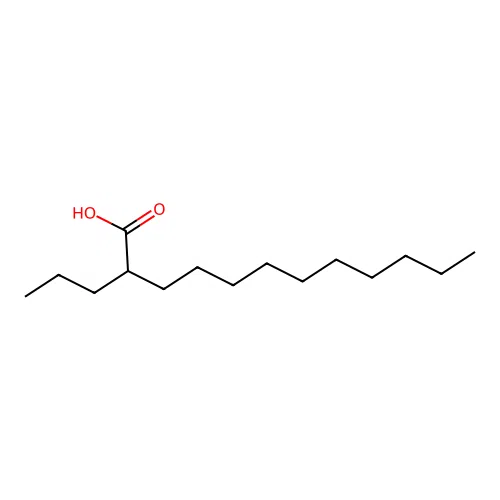 Dodecanoic acid, 2-propyl- structure