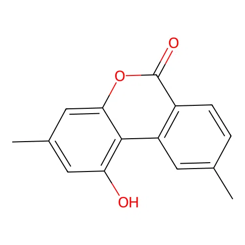 1-Hydroxy-3,9-dimethyl-benzo[c]chromen-6-one structure