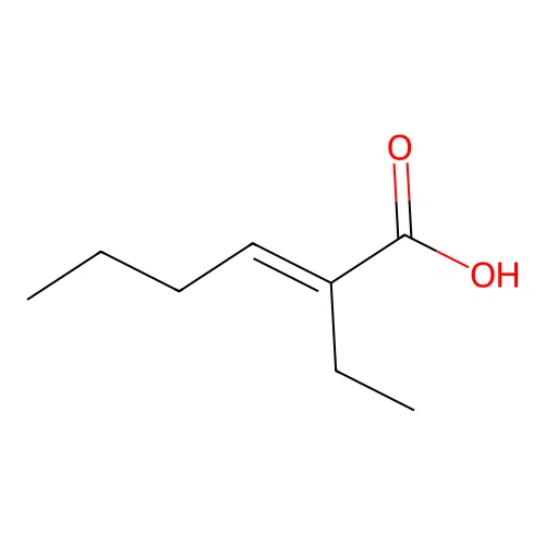 2-Ethylhex-2-enoic acid structure