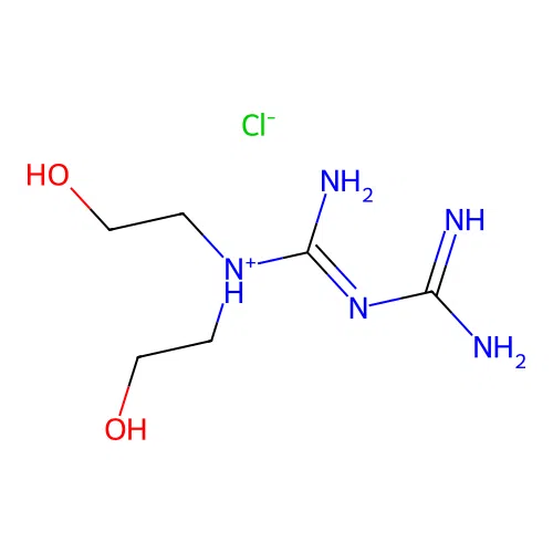 N,N-Bis(2-hydroxyethyl)triimidodicarbonic diamide--hydrogen chloride (1/1) structure