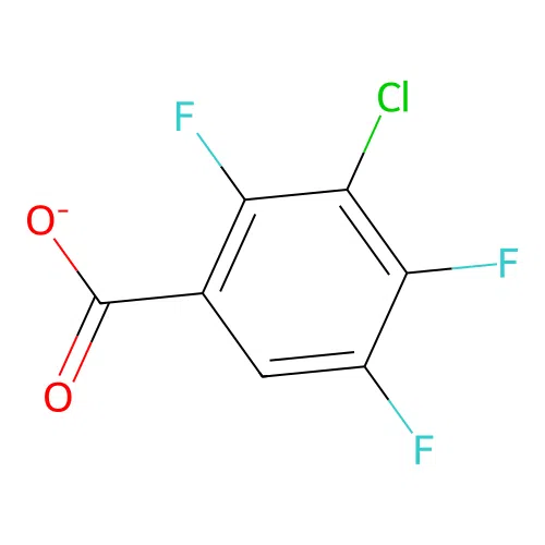 3-Chloro-2,4,5-trifluorobenzoate structure