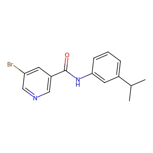 5-bromo-N-(3-isopropylphenyl)nicotinamide structure