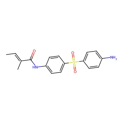 Crotonanilide, 2-methyl-4'-sulfanilyl- structure