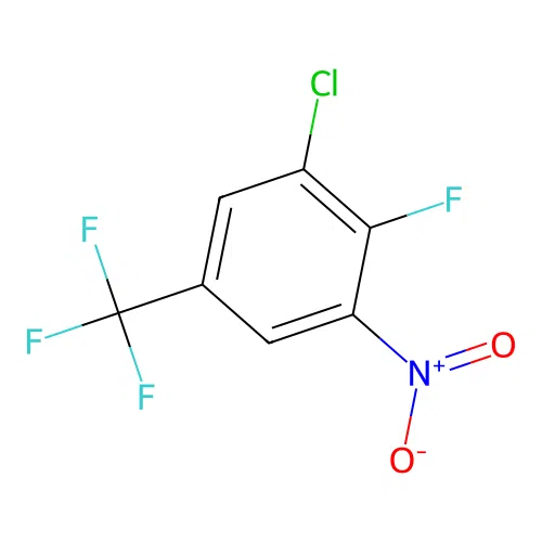 3-Chloro-4-fluoro-5-nitrobenzotrifluoride structure
