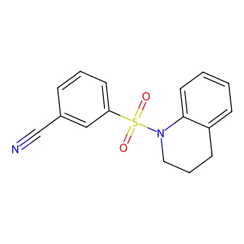 3-[(3,4-Dihydro-1(2H)-quinolinyl)sulfonyl]benzonitrile structure