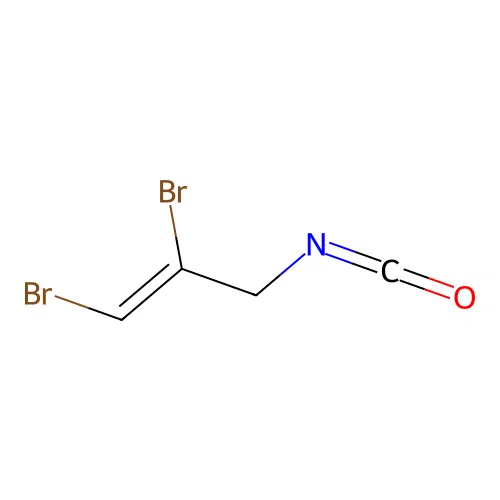Isocyanic acid, 2,3-dibromoallyl ester structure