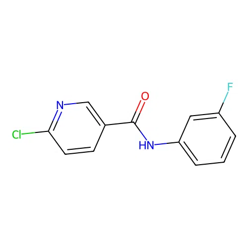 6-Chloro-N-(3-fluorophenyl)pyridine-3-carboxamide structure