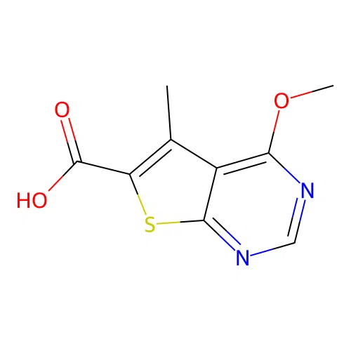 4-Methoxy-5-methylthieno[2,3-d]pyrimidine-6-carboxylic acid structure