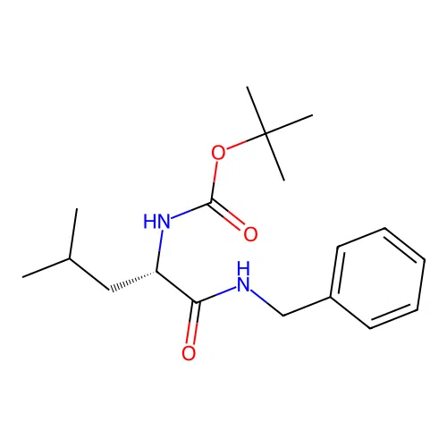 tert-Butyl (S)-(1-(benzylamino)-4-methyl-1-oxopentan-2-yl)carbamate structure