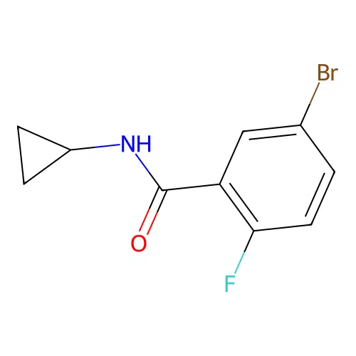 5-bromo-N-cyclopropyl-2-fluorobenzamide structure