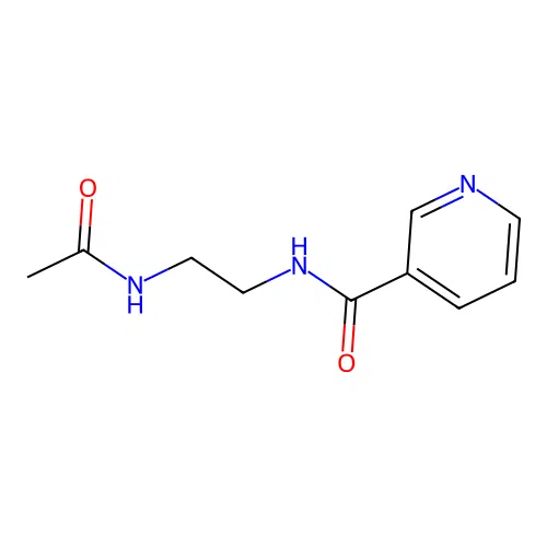 N-(2-Acetamidoethyl)nicotinamide structure