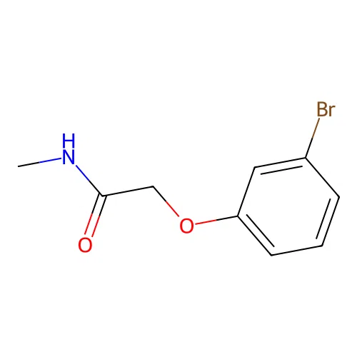 2-(3-bromophenoxy)-N-methylacetamide structure