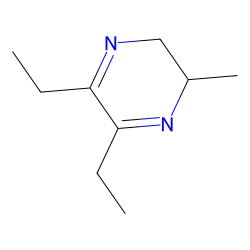 2,3-Diethyl-5-methyl-5,6-dihydropyrazine structure