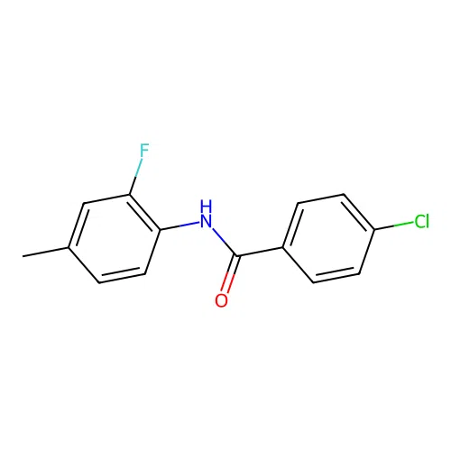 4-chloro-N-(2-fluoro-4-methylphenyl)benzamide structure