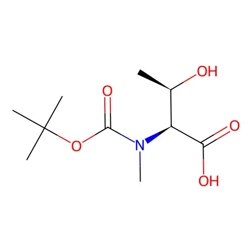 Boc-N-methyl-L-threonine structure