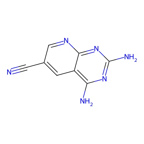 2,4-Diaminopyrido[2,3-d]pyrimidine-6-carbonitrile structure