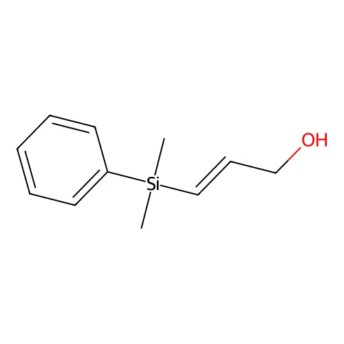 2-Propen-1-ol, 3-(dimethylphenylsilyl)-, (2E)- structure