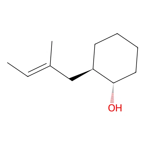 Cyclohexanol, 2-(2-methyl-2-butenyl)-, (1alpha,2beta(E))- structure