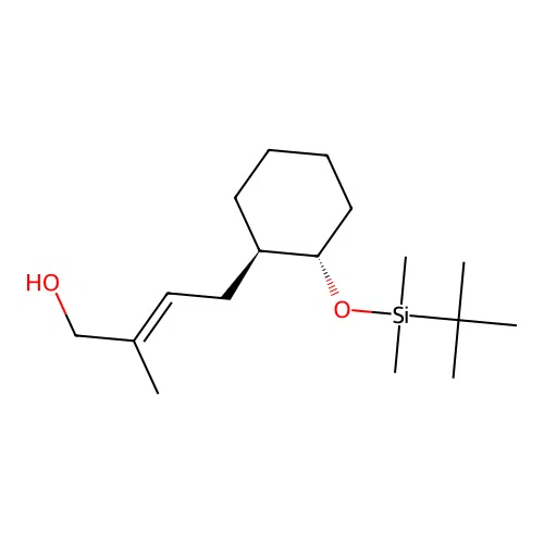 2-Buten-1-ol, 4-(2-(((1,1-dimethylethyl)dimethylsilyl)oxy)cyclohexyl)-2-methyl-, (1alpha(E),2beta)- structure