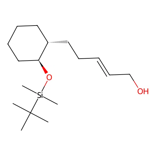 2-Penten-1-ol, 5-(2-(((1,1-dimethylethyl)dimethylsilyl)oxy)cyclohexyl)-, (1alpha(E),2beta)- structure