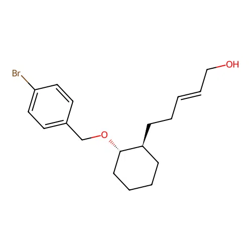 2-Penten-1-ol, 5-(2-((4-bromophenyl)methoxy)cyclohexyl)-, (1alpha(Z),2beta)- structure