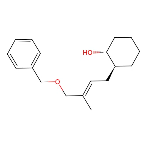 Cyclohexanol, 2-(3-methyl-4-(phenylmethoxy)-2-butenyl)-, (1alpa,2beta(E))- structure