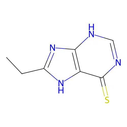 9H-Purine, 6-mercapto-, 8-ethyl- structure