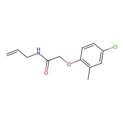 N-allyl-2-(4-chloro-2-methylphenoxy)acetamide structure