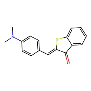 (2Z)-2-[4-(dimethylamino)benzylidene]-1-benzothiophen-3(2H)-one structure