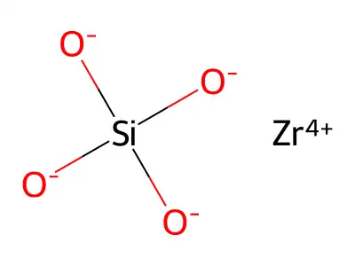 Silicic acid, zirconium(4+) salt structure