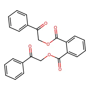 Bis(2-oxo-2-phenylethyl) phthalate structure