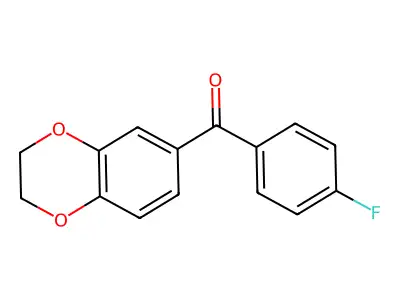 Methanone, (2,3-dihydro-1,4-benzodioxin-6-yl)(4-fluorophenyl)- structure