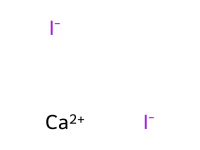 Calcium iodide, anhydrous structure