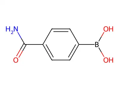 4-Aminocarbonylphenylboronic acid structure