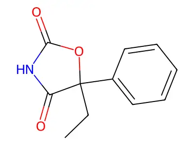 5-Ethyl-5-phenyloxazolidinedione structure