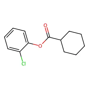 2-Chlorophenyl cyclohexanecarboxylate structure